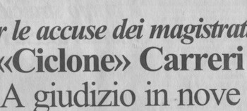 Il Ciclone Cecilia Carreri